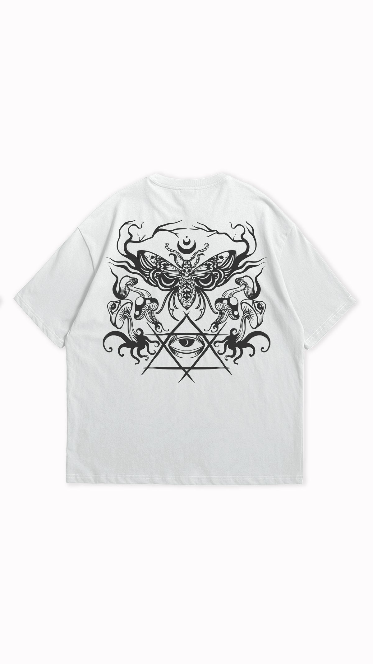 Enchanted Eye Moth Graphic Oversized T-Shirt