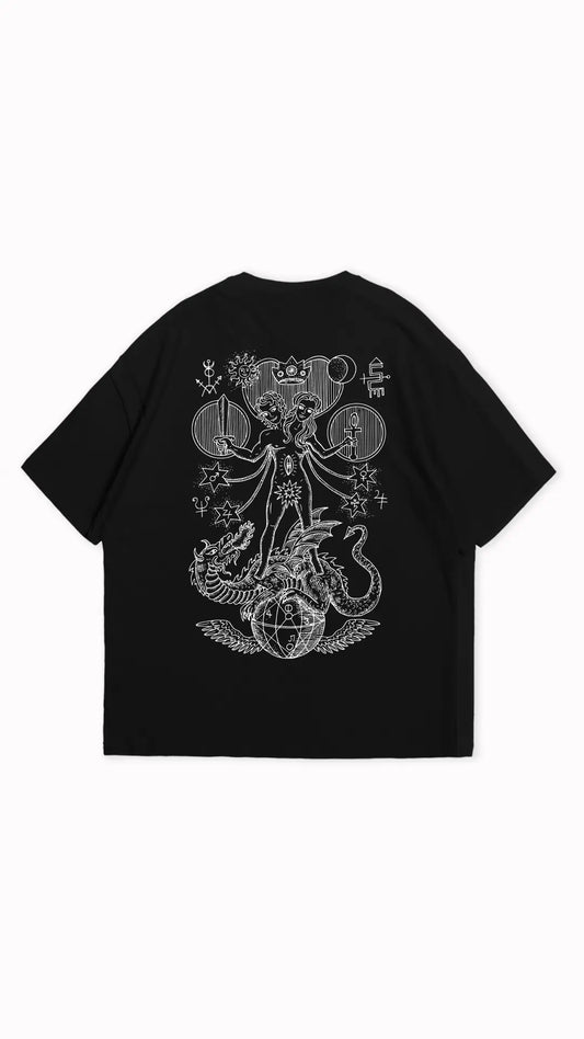 Mystical Alchemy Graphic Oversized T-Shirt