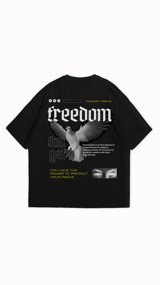 Freedom Printed Oversized T-Shirt